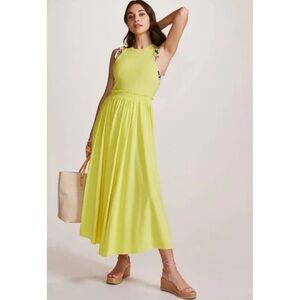 Daily Practice by Anthropologie Jump-High Cutout Maxi Dress Size Medium Yellow